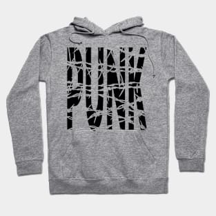 PUNK wire barbs black design Hoodie